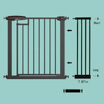 Baybee Auto Close Baby Safety Gate Extension 20 Cm (Black) BAYBEE