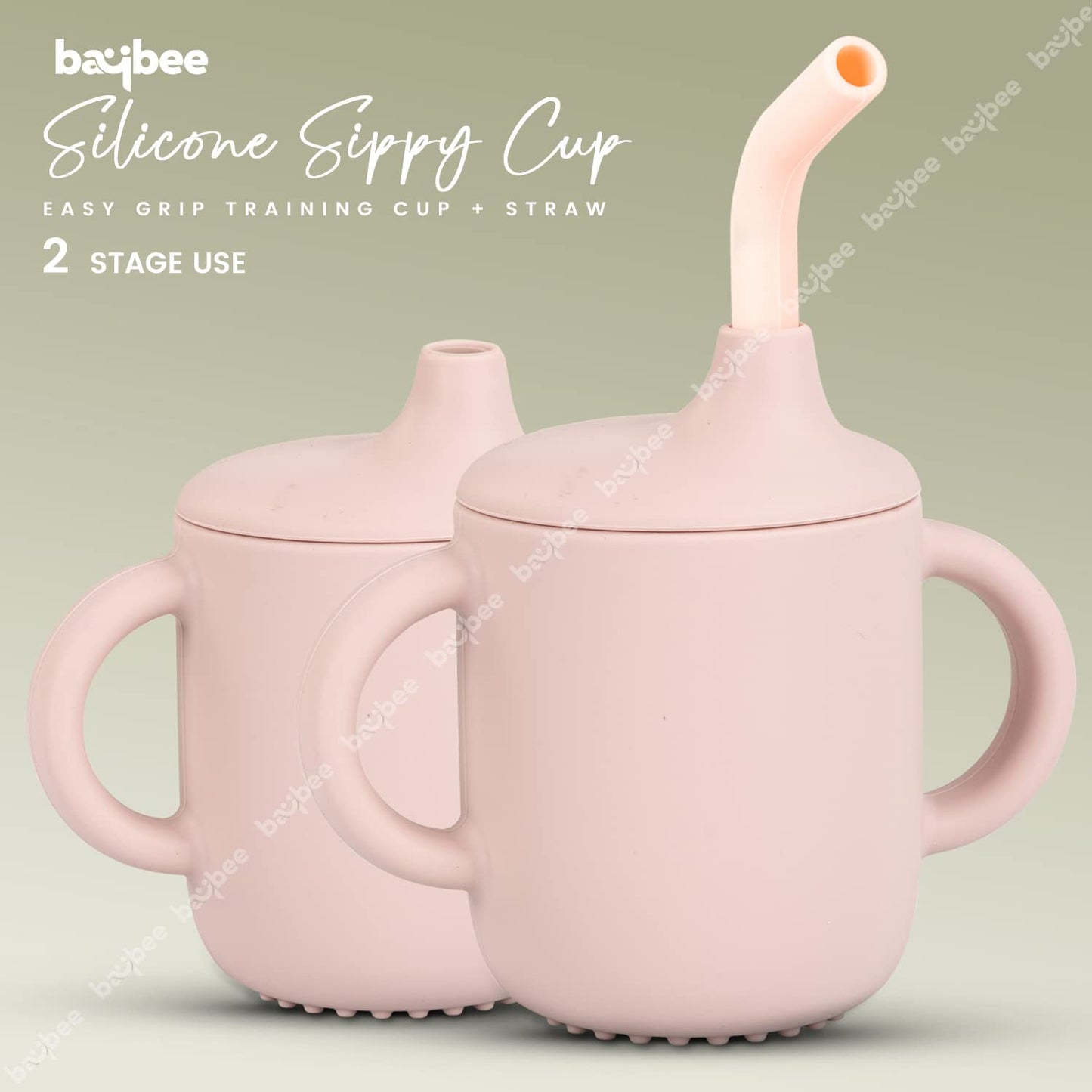 BAYBEE Baby BPA-Free Silicone Sipper Cup Drinking Training Anti