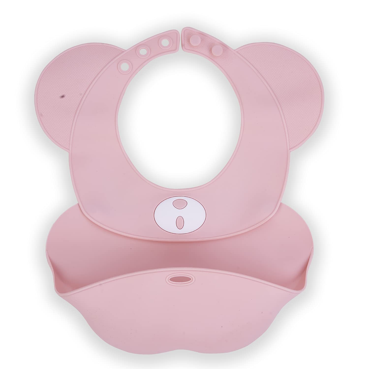 BAYBEE Silicone Baby Bib, BPA Free Soft, Durable & Adjustable Food Grade Bibs for Baby Feeding