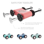 Baybee Wooden Gliding Car for Kids, Baby Toy Car Games, Kids Toys Set with 4 Race Track and Parking Slot BAYBEE