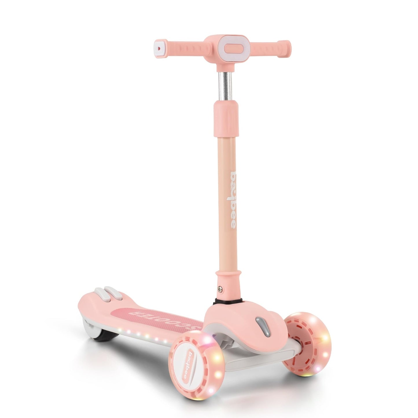 Baybee Cruze Pro Kick Scooter for Kids | Foldable Kids Scooter with 3 Height Adjustable Handle & Brake | Skate Scooter with Lights & Music | Runner Scooter for Kids 2 to 8 Years Boys Girls