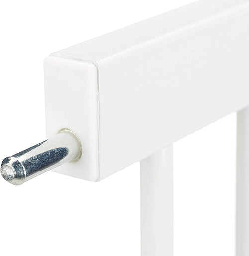 Baybee Auto Close Baby Safety Gate Extension, Extra Tall Durable Baby Gate Extension Fence Barrier Dog Gate (White - L45 x H77 CM) BAYBEE