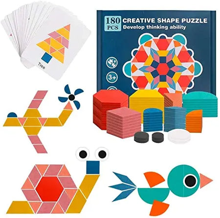 Baybee Wooden Creative Shape Puzzle for Kids BAYBEE