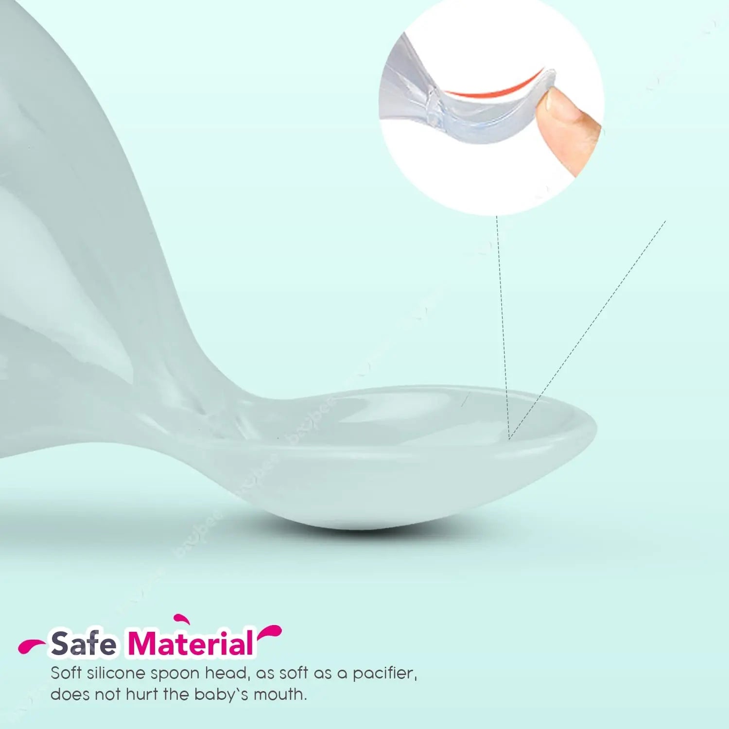 Baybee Silicone Food Squeeze Feeder Anti-Colic & BPA Free with Spoon for Infants Baybee India