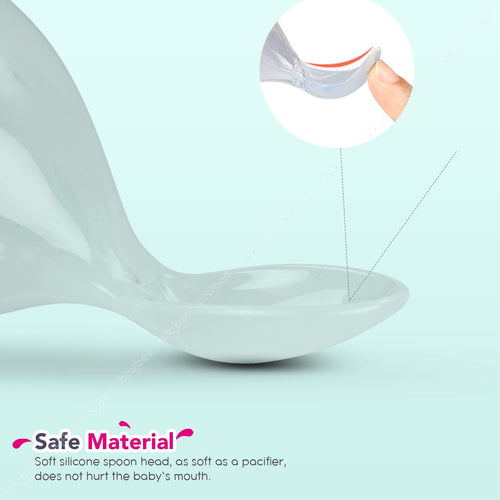 Baybee Silicone Food Squeeze Feeder Anti-Colic & BPA Free with Spoon for Infants Baybee India