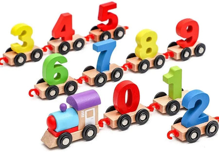 Baybee Push & Pull Digital Train Set Kids Toys, Play Train with Sliding Wheels and 0 to 9 Numbers BAYBEE