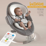 Baybee Lullabies Automatic Electric Baby Swing Cradle with Adjustable Swing Speed, Recline and Bluetooth