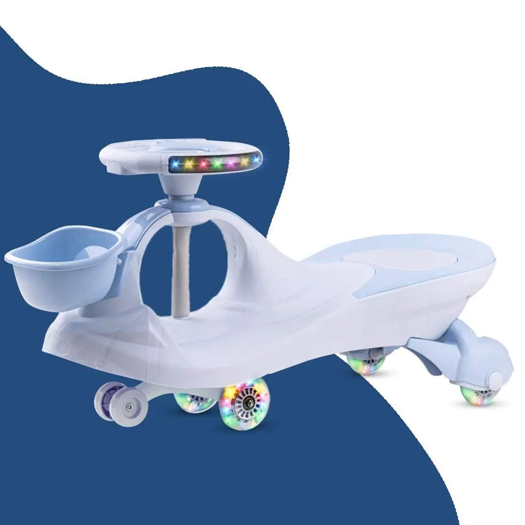 Baybee Magic Swing Cars for Kids Baby Twister Magic Ride on Toy Car for Kids with PU LED Wheels & Music