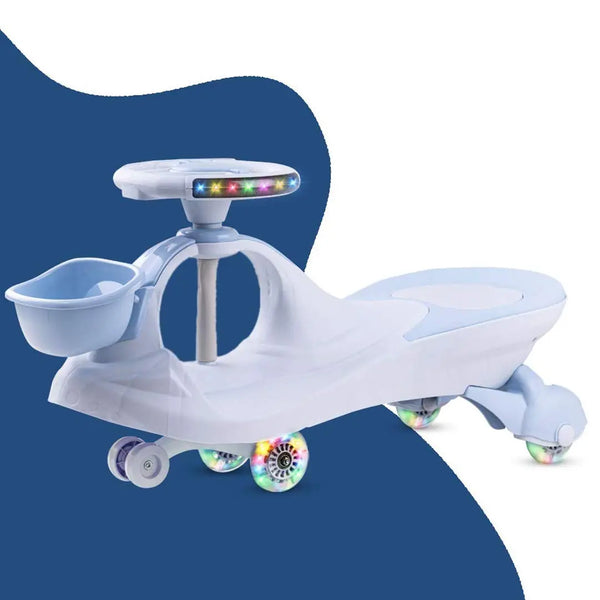 Baybee Magic Swing Cars for Kids Baby Twister Magic Ride on Toy Car for Kids with PU LED Wheels & Music