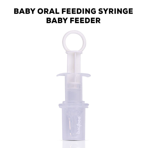 Baybee Silicone Baby Medicine Dispenser, BPA Free Medicine Dropper with Protective Case 20ML - White Baybee