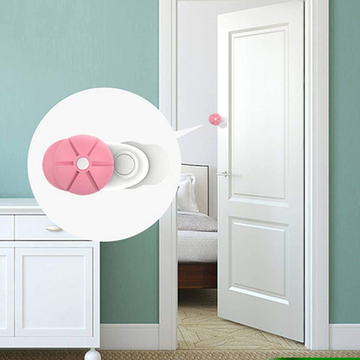 Baybee Baby Safety Products Door Stopper for Child Proofing Kids Protector Gate Lock for Babies (Pack of 4)