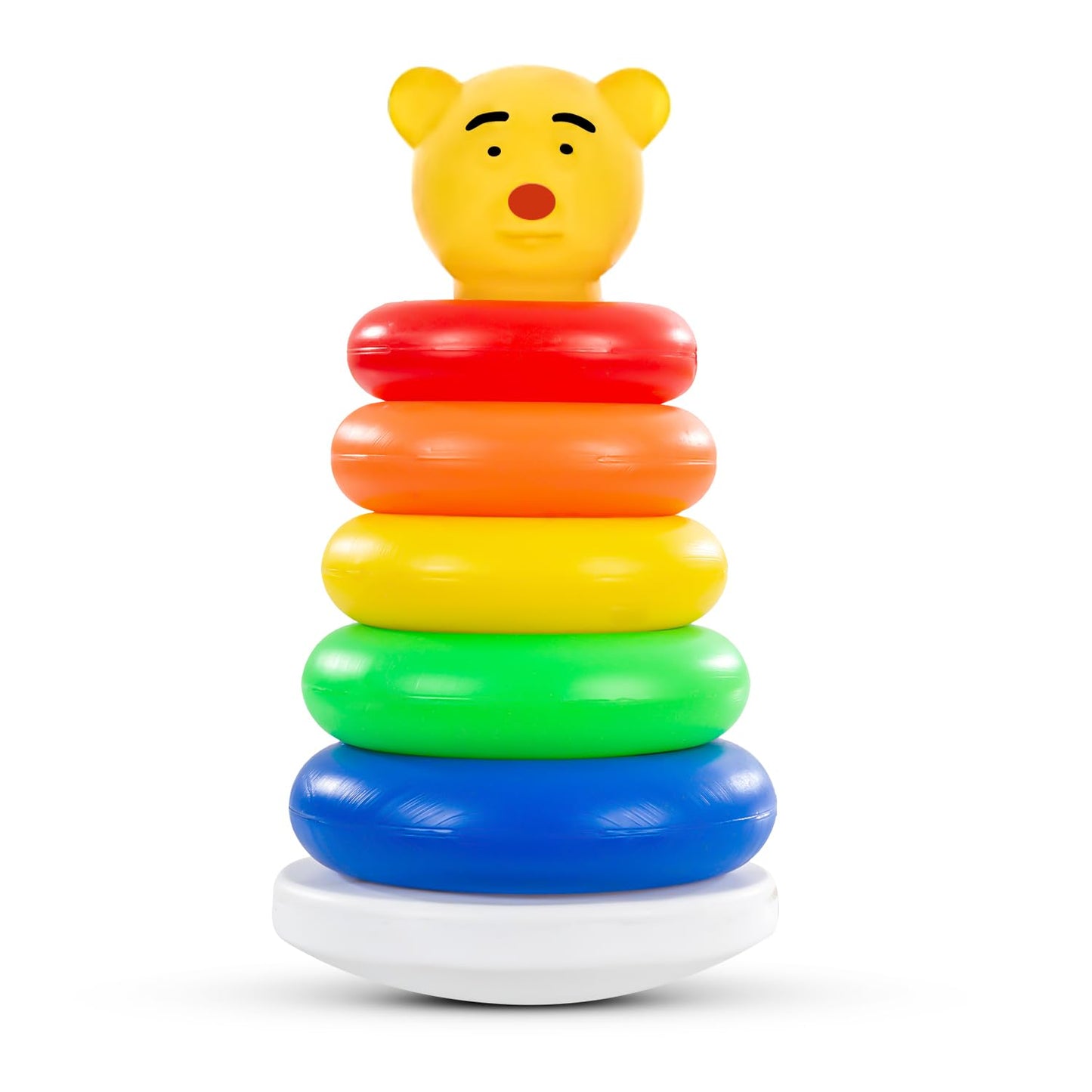 Plastic Teddy Stacking & Sorting Rings Toys