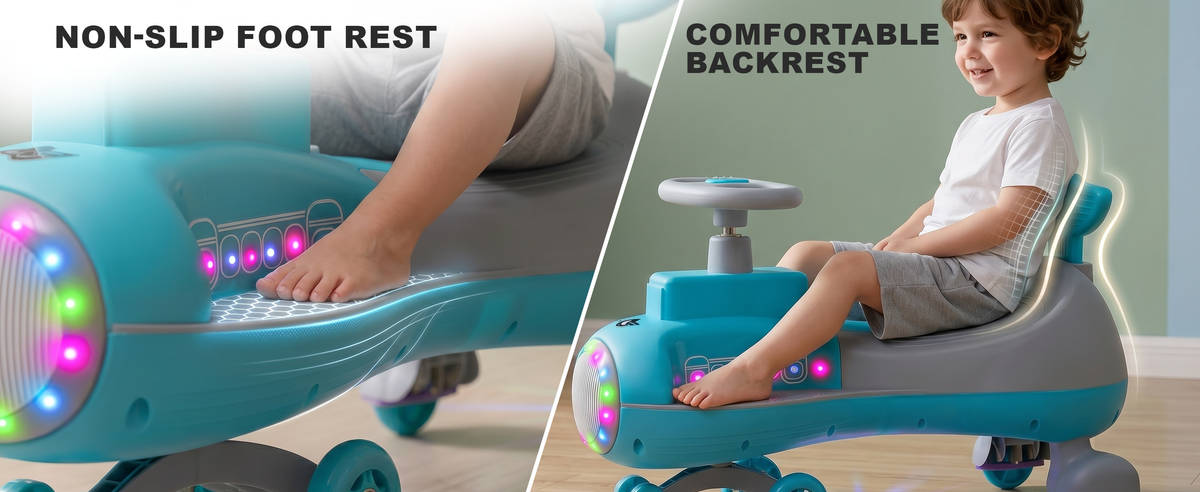 Baybee Zygo Swing Car for Kids Twister Push Ride on — slide 1