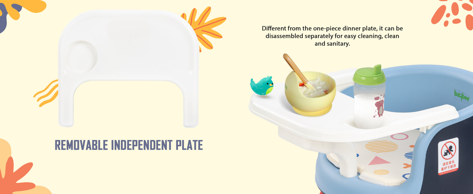 Baybee Creto Baby Booster Chair for Feeding — slide 2