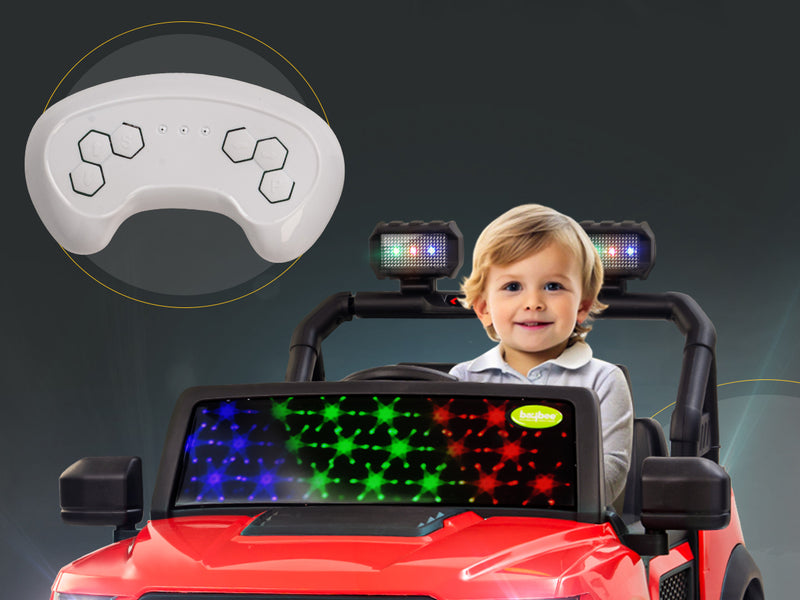 Baybee Bronco Battery Operated Jeep for Kids RGB Windshield Light & Music — slide 2