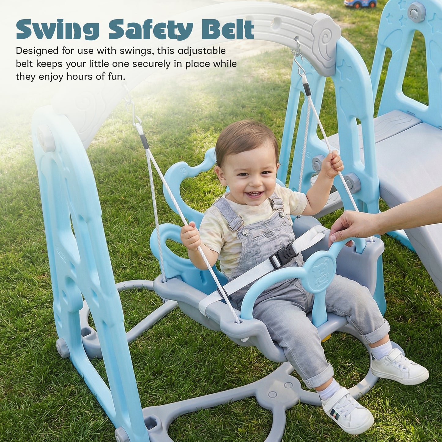 Baybee Twinkle 4 in 1 Swing and Slider Foldable Baby Garden Slide for Kids - Baybee India