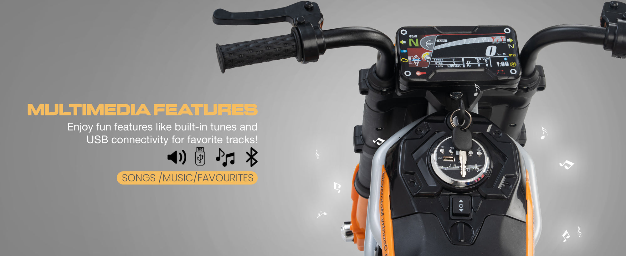 Baybee Motocross Electric Bike for Kids — slide 2