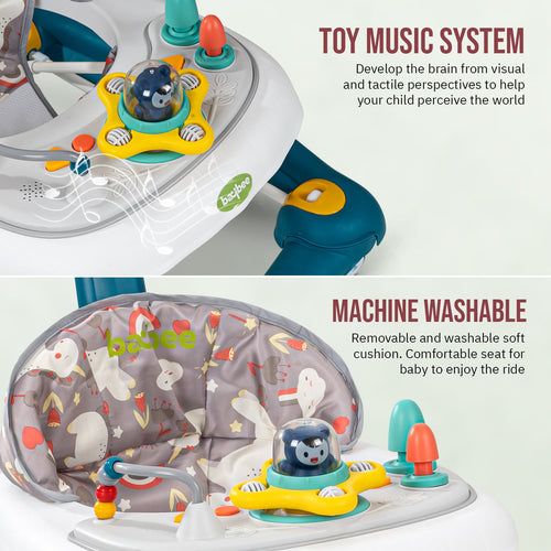 Baybee Clofi 2 in 1 Baby Walker for Kids with Rocker, Push Handle, 3 Height Adjustable BAYBEE