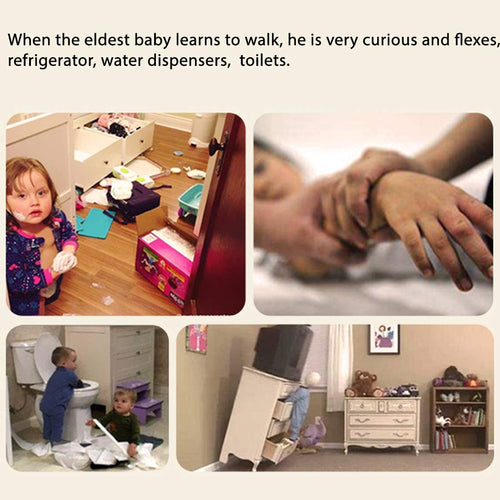 Baybee Baby Safety Locks for Drawers Child Safety Baby Proof Adhesive Lock 4 pcs Baybee India