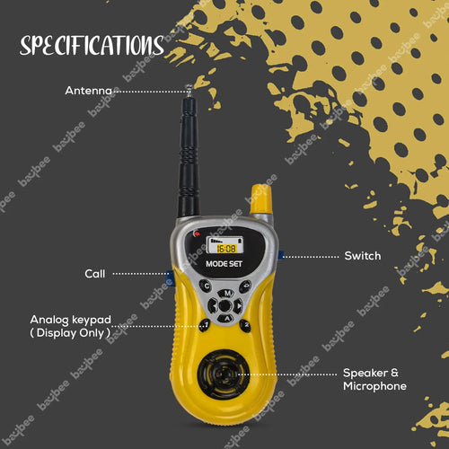 Baybee Long Range Two Way Radio Walkie Talkie Toy with Mic, Speaker & Antenna for Kids Baybee India