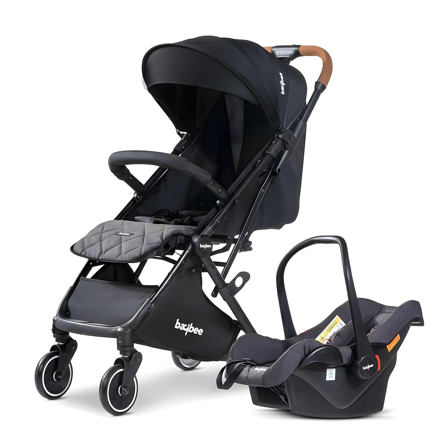 Baybee Cruise Carry Convertible Baby Pram Stroller with Car Seat Combo