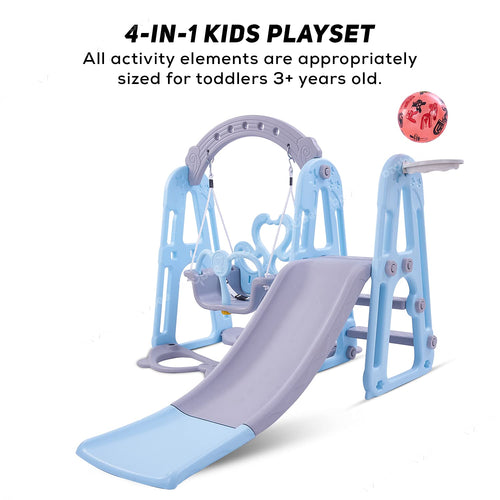 Twinkle 4 in 1 Swing and Slider Foldable Baby Garden Slide for Kids Baybee India