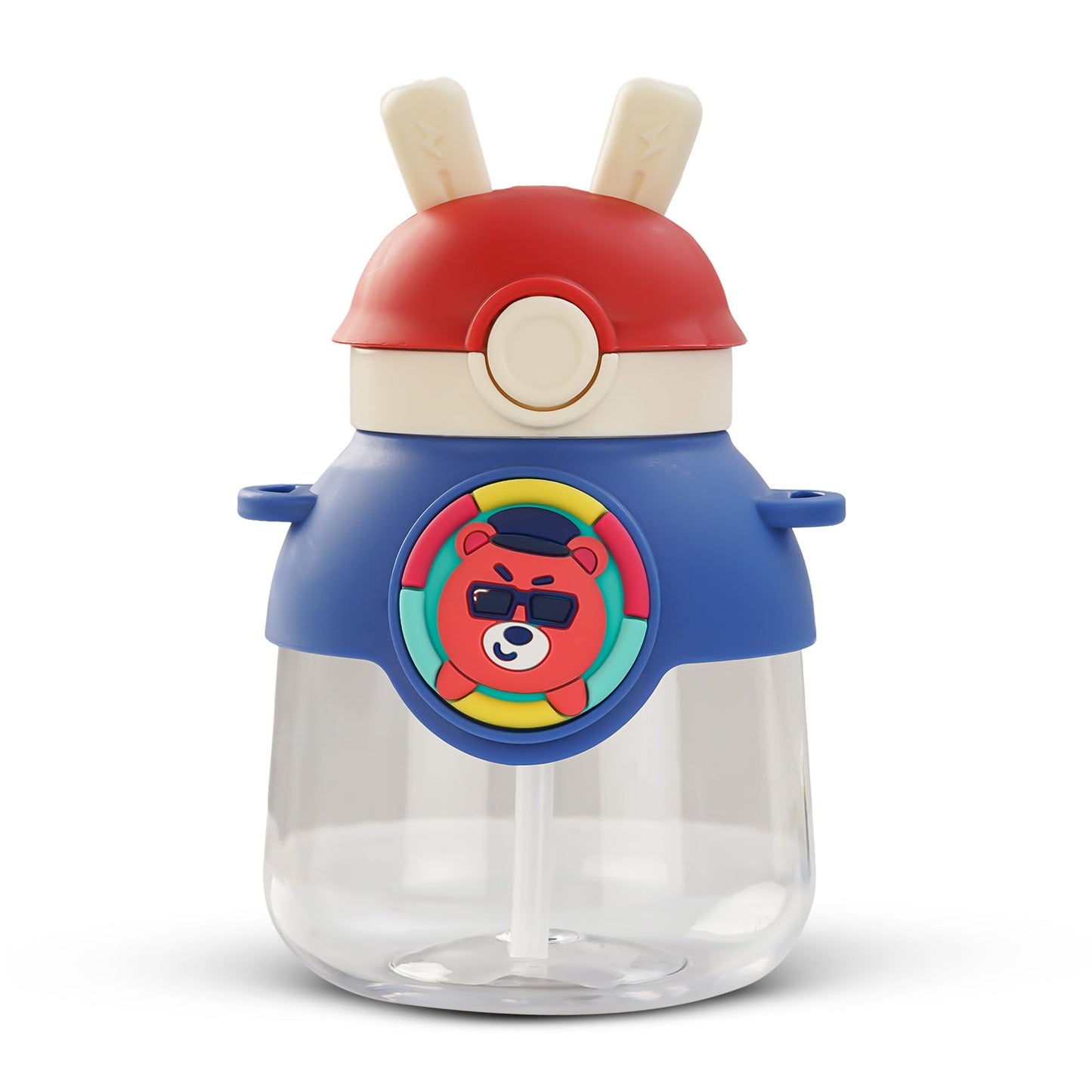 Baybee Bubbly Baby Sipper Water Bottle with Soft Silicone Straw and Adjustable Strap BAYBEE