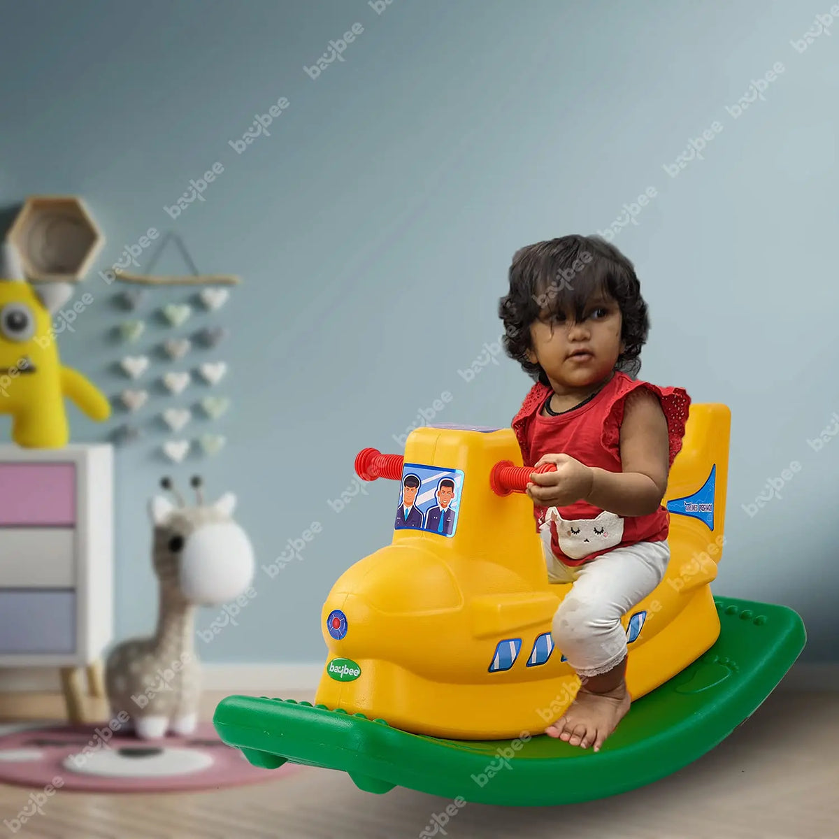 BAYBEE Multicolor Plastic Rocking Chair Horse for Kids – Baybee India