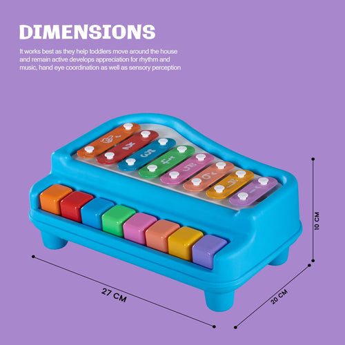 Baybee 2 in 1 Baby Piano Xylophone Musical Toys for Kids with 8 Keys BAYBEE