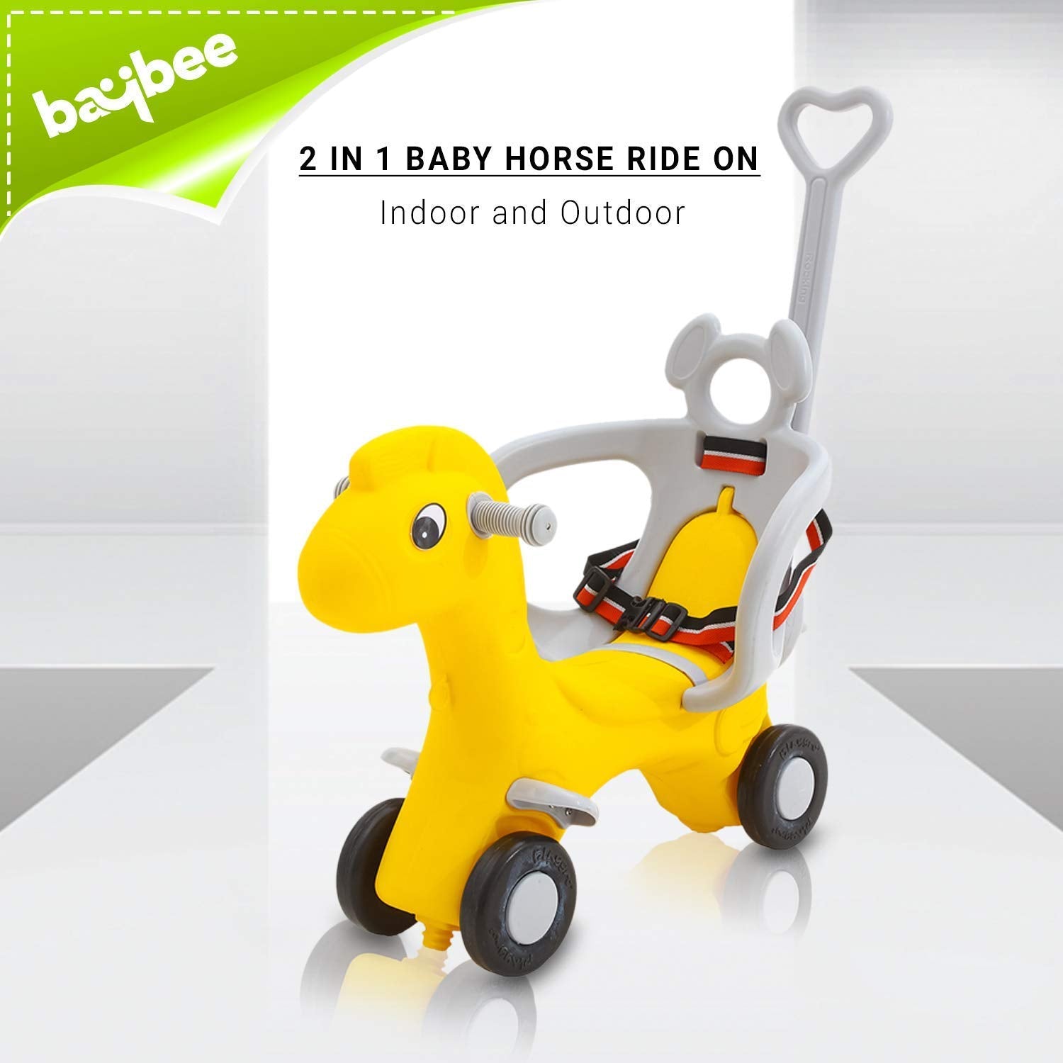 Baybee 2 in 1 Baby Horse Rider Kids Ride On Push Car Age 1 3 Years Baybee India