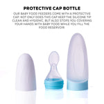 Baybee Infant Silicone Food Feeder, Anti-Colic & BPA Free Squeeze Feeder Bottle with Spoon Baybee India