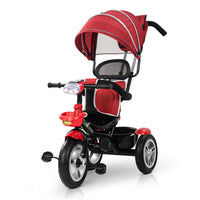 Baybee Klinto 2 in 1 Baby Tricycle for Kids, Plug N Play Kids Tricycle with Parental Control, Canopy, Rubber Wheels & Safety guardrail