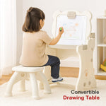 Baybee 2-in-1 Convertible Drawing & Writing Table for Kids Study Table with Whiteboard BAYBEE