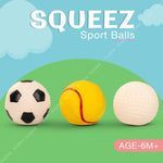 Baybee Mini Sports Squeeze Soft Rubber Balls for Toddlers & Kids BAYBEE