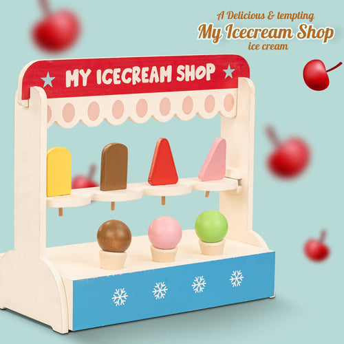 Baybee Wooden Ice Cream Shop pretend play toys for Kids. Baybee India