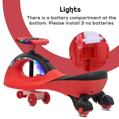 Baybee Roadmaster Swing Magic Ride ons Cars for Kids with PU Wheels BAYBEE