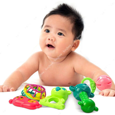 Baybee 5 Pcs Baby Toys Rattles Set for Babies BAYBEE