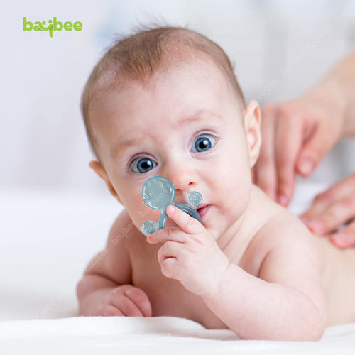 Baybee Natural Silicon Teether for Babies Non-Toxic Food Grade & BPA-Free (Pack of 2) Baybee India
