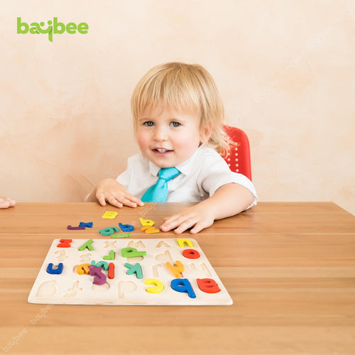Small Case Alphabetical Wooden Puzzle Game Toys BAYBEE