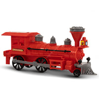 BAYBEE Steam Engine Train Toys for Kids, Pull and Go Train Toy with Light