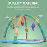 Joyful Juniors 2 in 1 Cotton Playgym with Rattle for Babies - Round Shape Baybee India