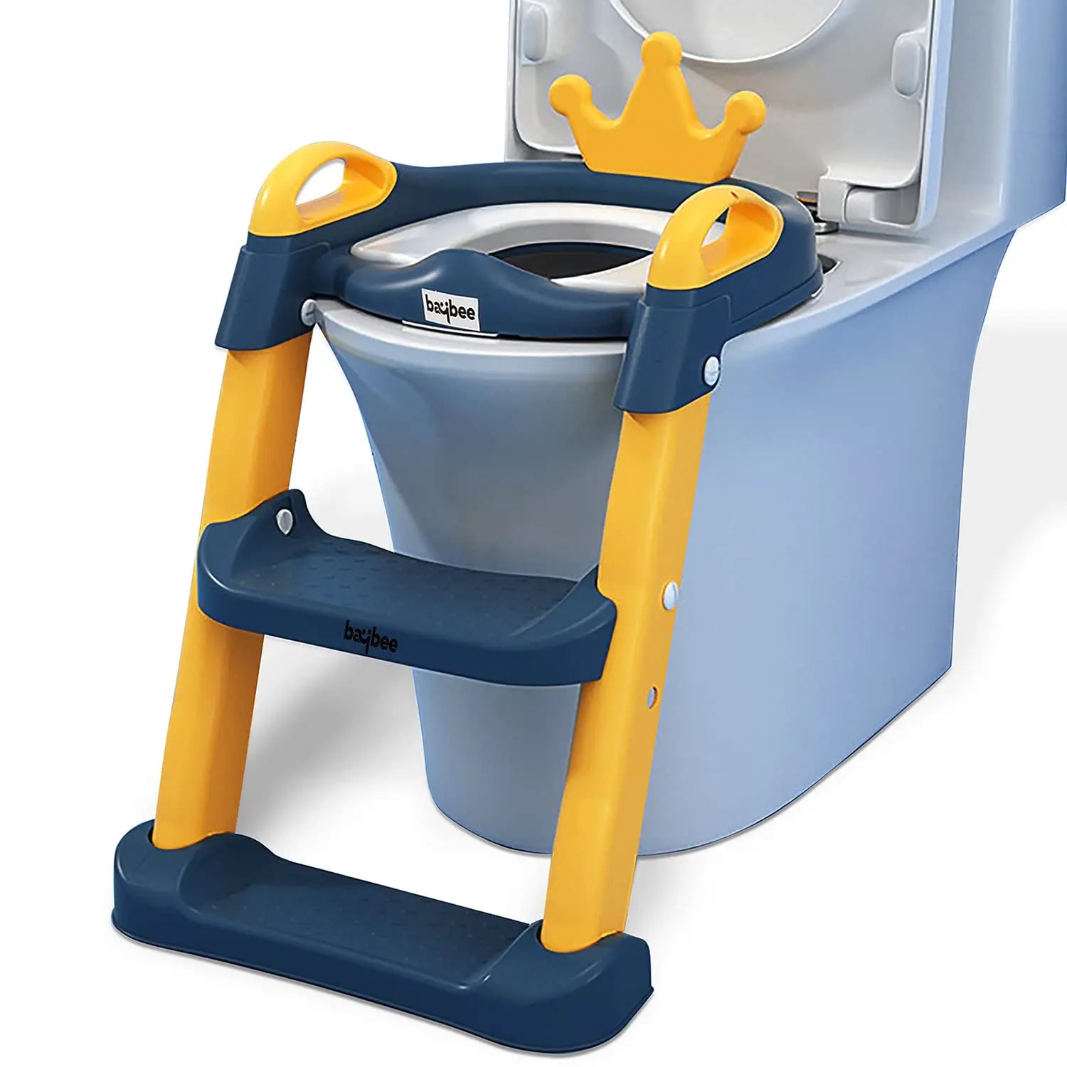 Baybee Kid's Royal Western Plastic Potty Seat with Ladder, Adjustable Step Height