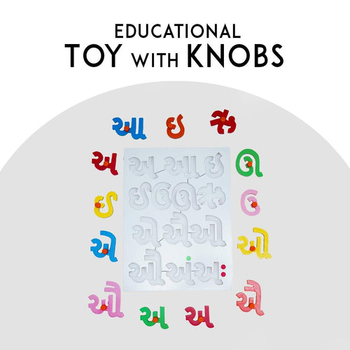 Baybee Wooden Alphabets and Color Learning Educational Board for Kids Alphabets Puzzle with Knob BAYBEE