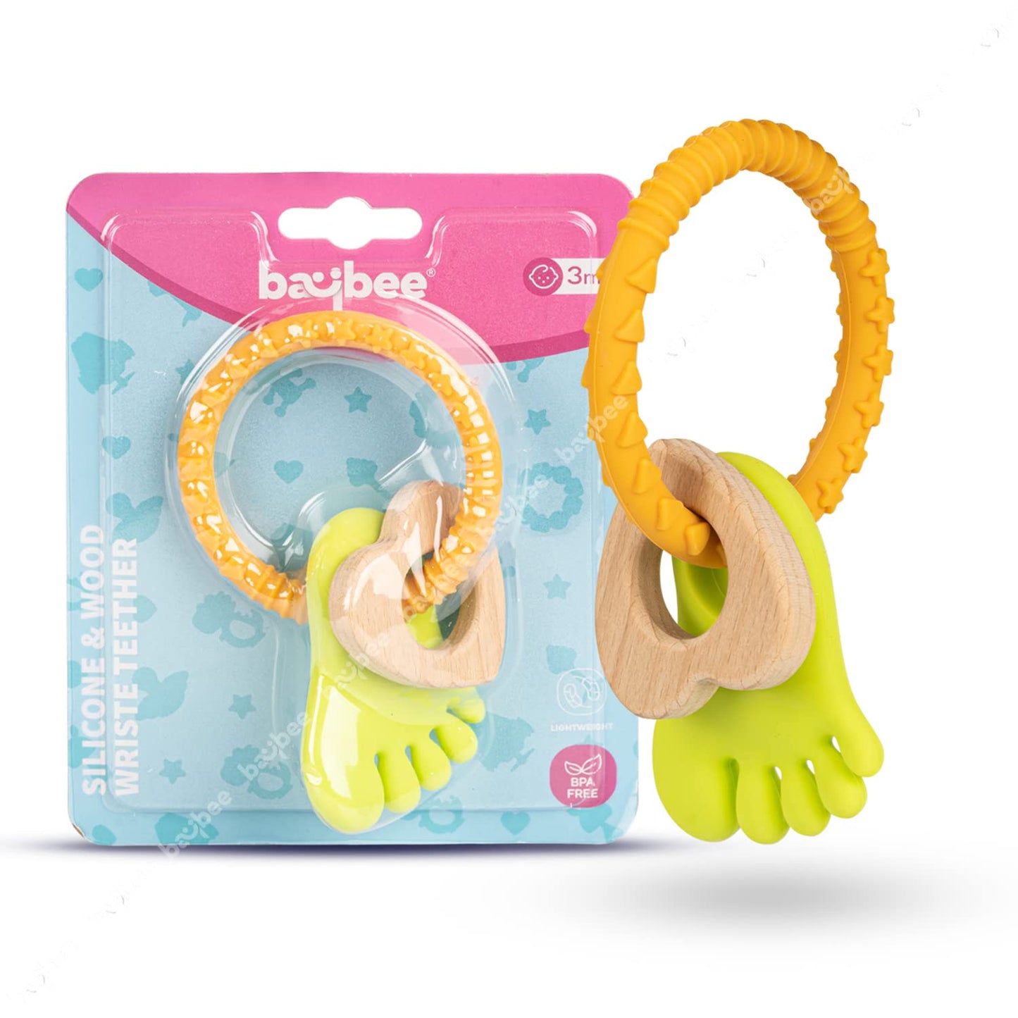 Ring Silicone Baby Teether Soft BPA-Free Teething Toy for Gum