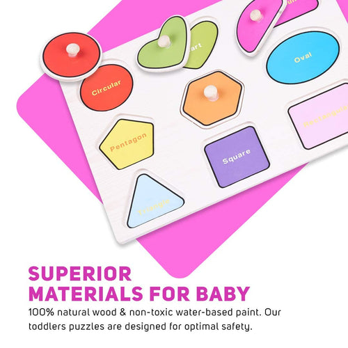 BAYBEE Wooden Puzzle for 24 to 48 Months, Multicolour BAYBEE