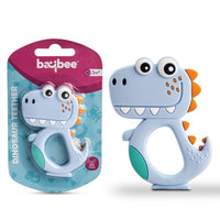 Baybee Dinosaur Silicone Teether for Baby, BPA Free 100% Food Grade Silicone Teether