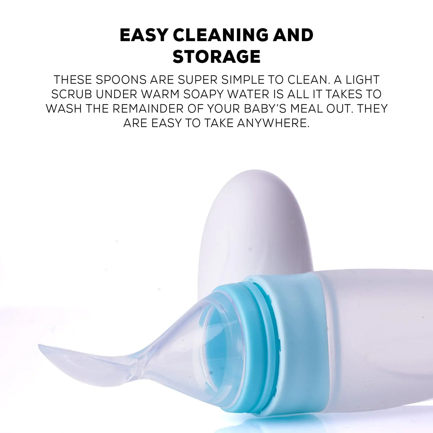 Baybee Infant Silicone Food Feeder, Anti-Colic BPA Free Squeeze