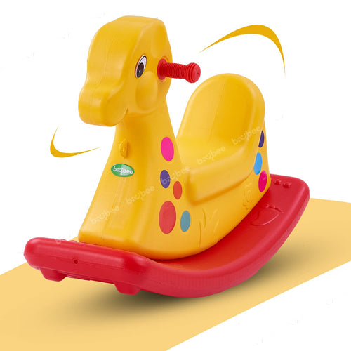 BAYBEE Boy's and Girl's Baby Plastic Horse Ride Rocking Chair