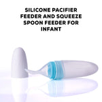 Baybee Infant Silicone Food Feeder, Anti-Colic & BPA Free Squeeze Feeder Bottle with Spoon Baybee India