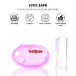 Baybee Silicone Baby Finger Toothbrush, Food Grade Silicon Kids Toothbrush (Pack of 2) BAYBEE